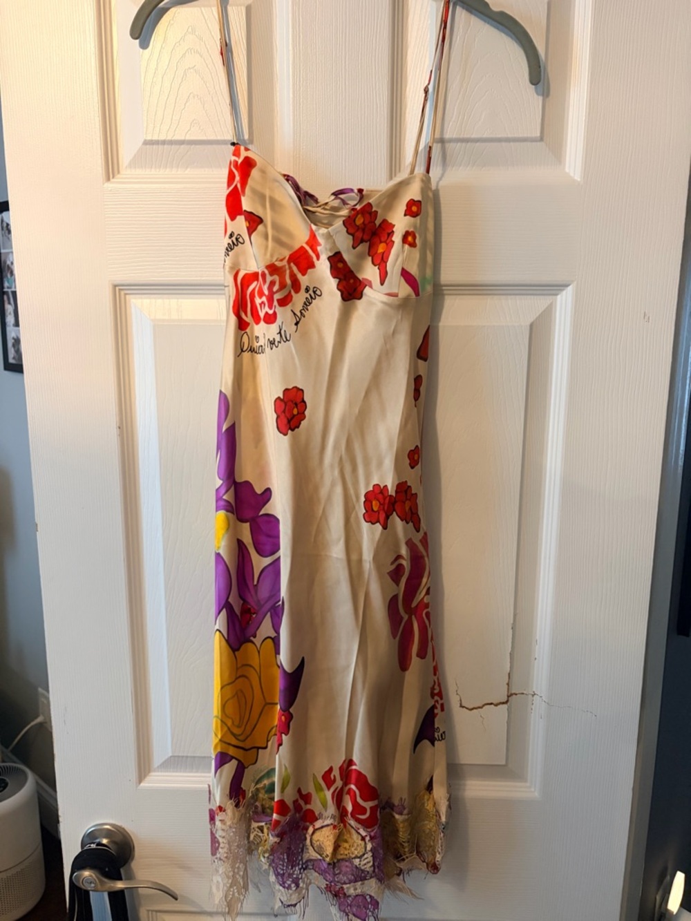 Donde Esteban Flores Lace Trimmer floral print dress - Picture 6 of 8